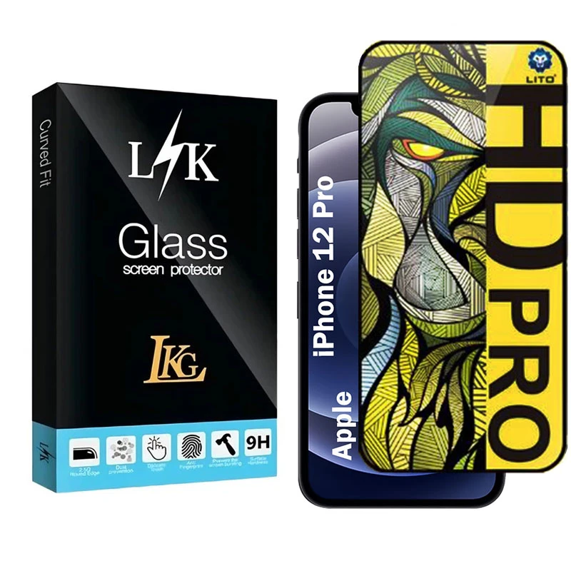 محافظ صفحه نمایش شیشه ای مات ال کا جی مدل LIHD-LK مناسب برای گوشی موبایل اپل iPhone 12 Pro