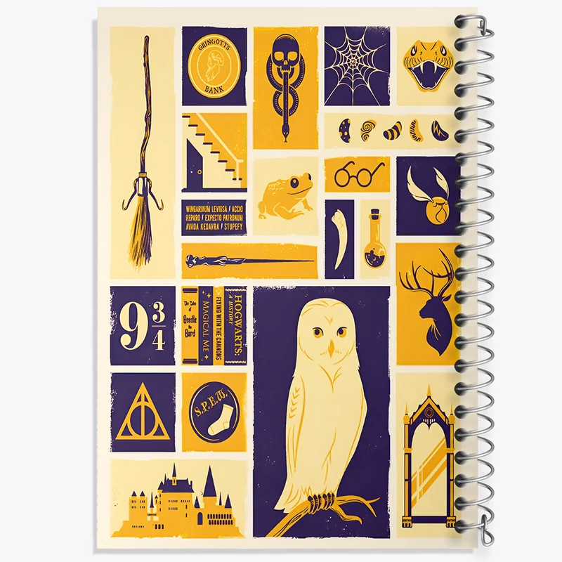 دفتر نقاشی 50 برگ خندالو طرح هری پاتر (Harry Potter) کد N3147