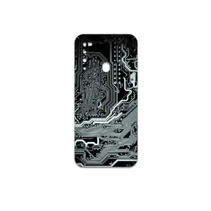 MAHOOT Black-Printed-Circuit-Board Cover Sticker for Samsung Galaxy M21  2021 Edition