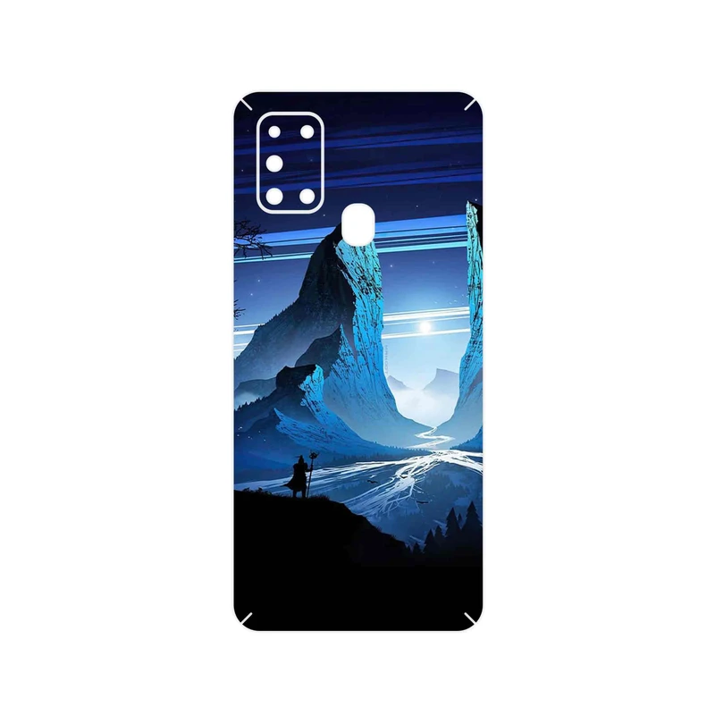 برچسب پوششی ماهوت مدل Blue Mountains Digital Art مناسب برای گوشی موبایل سامسونگ Galaxy A21s