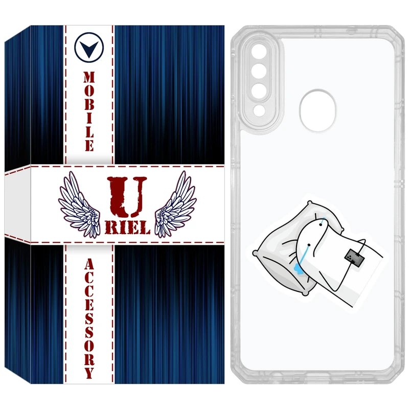 کاور یوریل مدل Clear کد 81 طرح غمگین مناسب برای گوشی موبایل سامسونگ Galaxy A20s