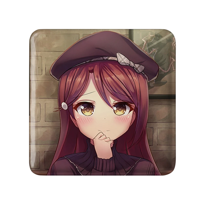 مگنت خندالو طرح ریکو انیمه لاو لایو Love Live  مدل مربعی کد 18299