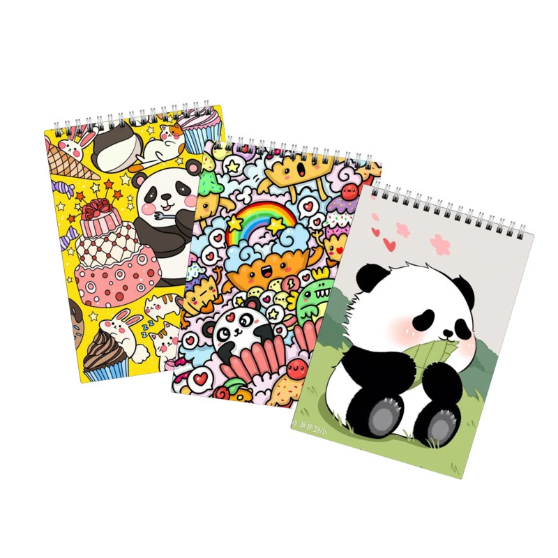 دفتر نقاشی 40 برگ لالالی لو طرح پاندا فانتزی کد 83 مجموعه 3 عددی