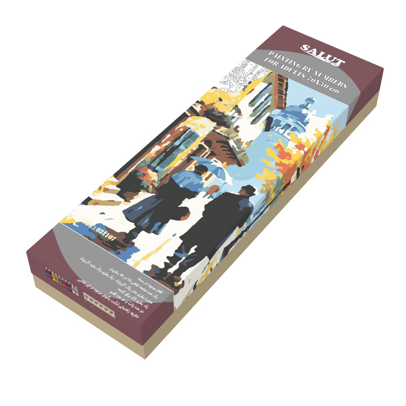 بسته رنگ آمیزی سالوت مدل آکرولیک کد 031107 مجموعه 18 عددی