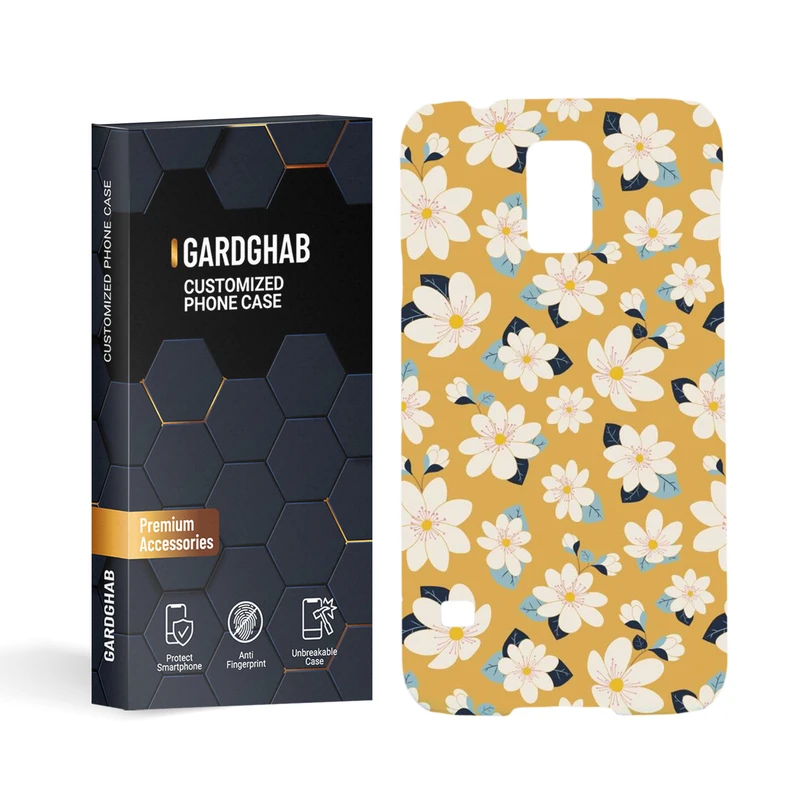    کاور گارد قاب مدل گل مناسب برای گوشی موبایل سامسونگ galaxy s5