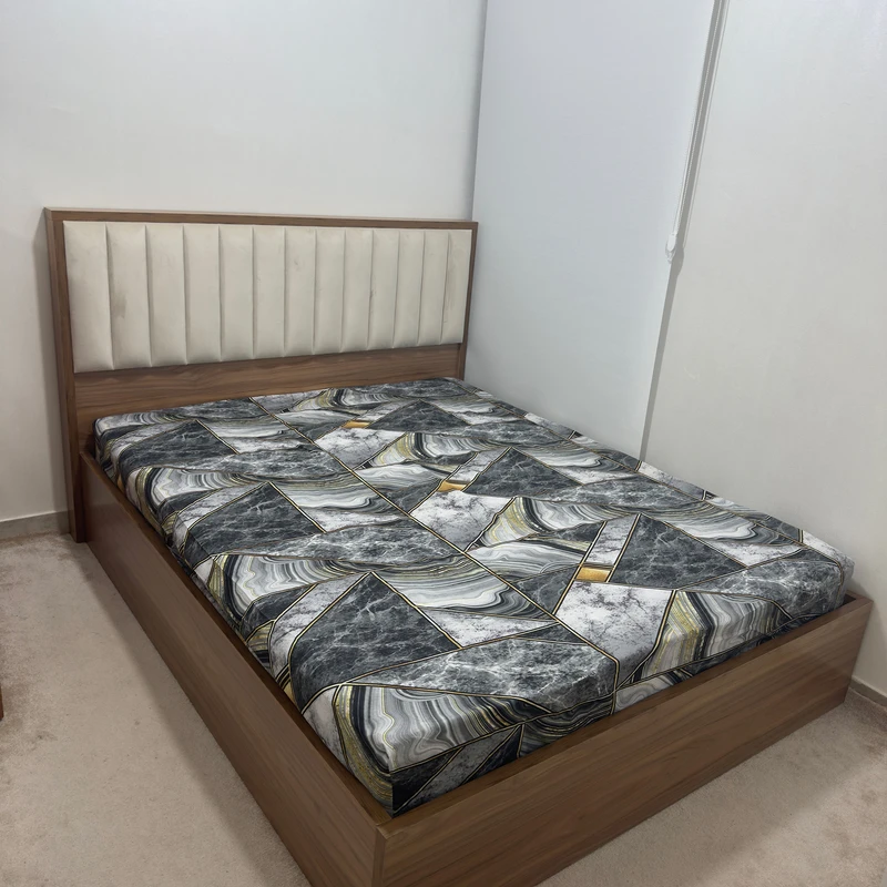 ملحفه میکرو ناتوسا مدل اطلس دو نفره سایز 200x160 سانتی‌متر