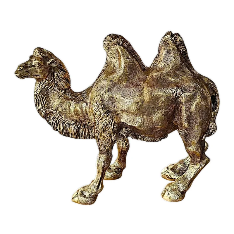 مجسمه برنجی مدل شتر دوکوهانه کد H-1305