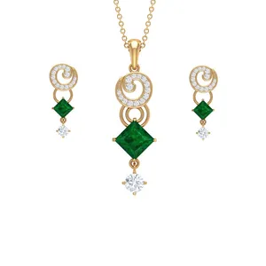 نیم ست طلا 18 عیار زنانه قیراط کد GH1786