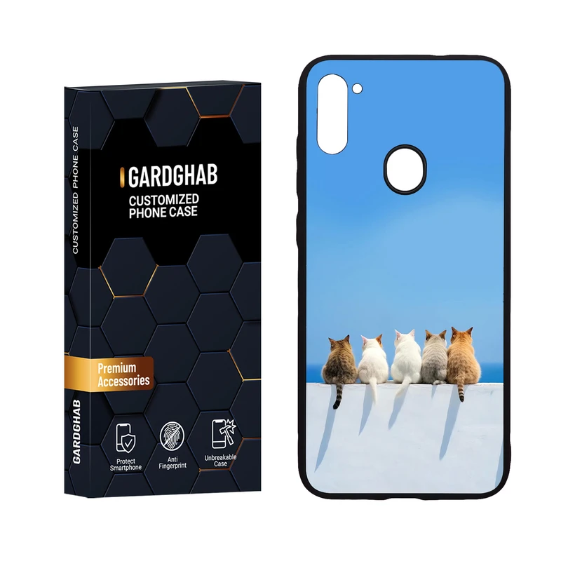  کاور گارد قاب مدل پشت گلس هنری مناسب برای گوشی موبایل سامسونگ Galaxy A11 / M11