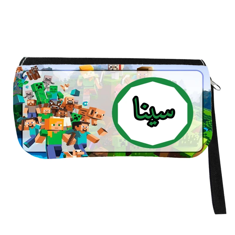 جامدادی مدل اسم شخصی طرح ماینکرافت اسم سینا کد 0670