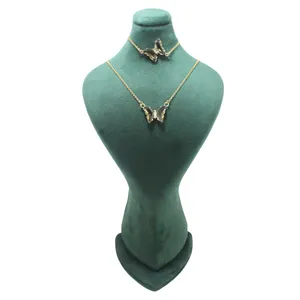 نیم ست زنانه مدل پروانه طرح کریستال 