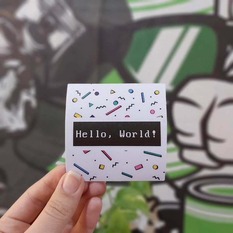 استیکر لپ تاپ طرح برنامه نویسی کد 0034