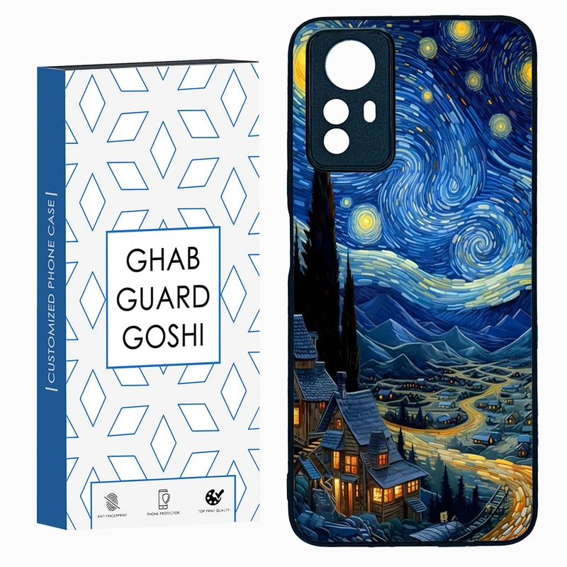 کاور قاب گارد گوشی طرح ونگوگ کد TPU-069 مناسب برای گوشی موبایل شیائومی Redmi Note 12s