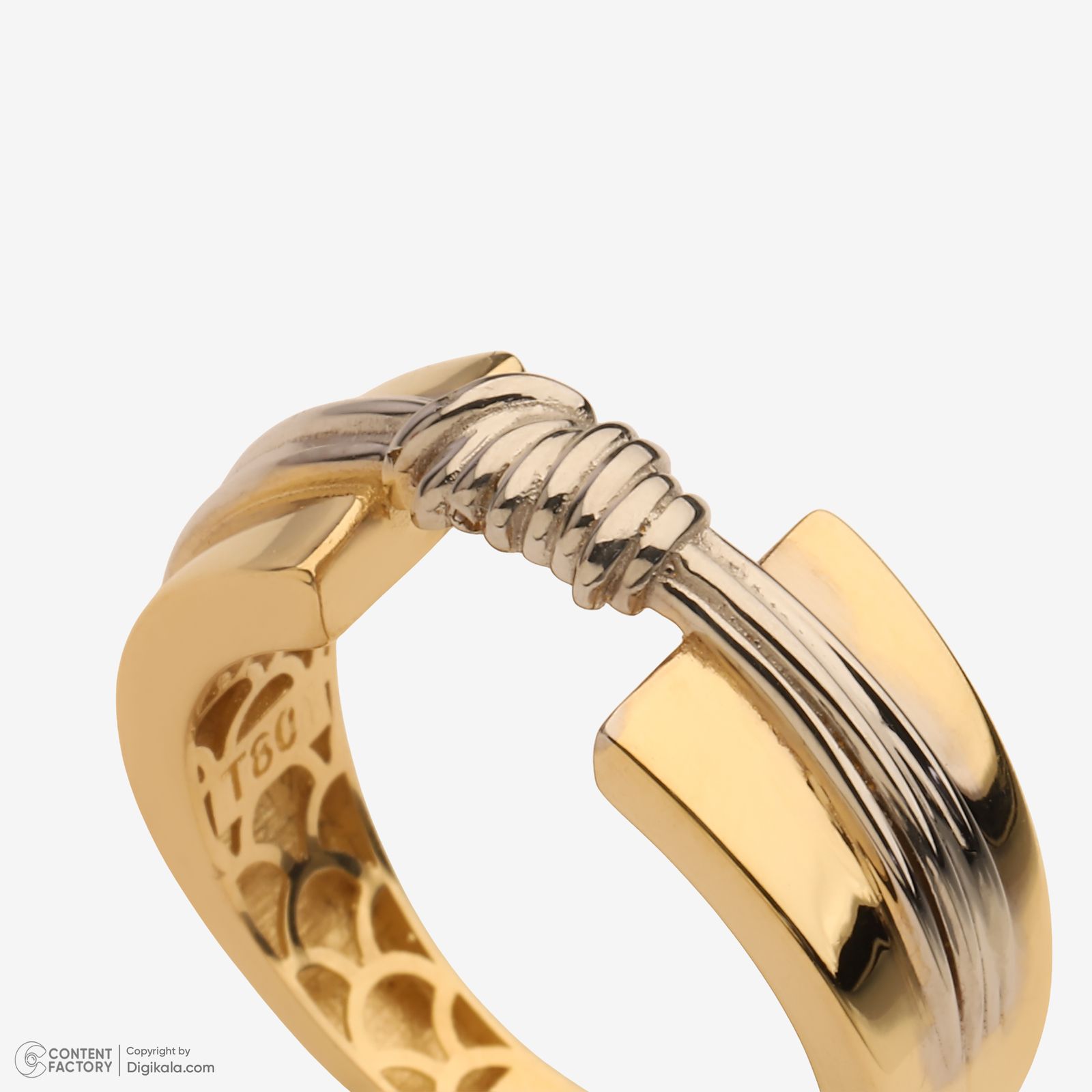 انگشتر طلا 18 عیار زنانه گلدم مدل R347011 سایز 56 -  - 7