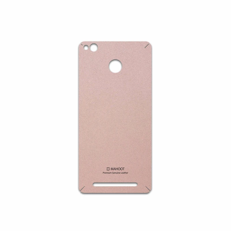 برچسب پوششی ماهوت مدل Rose Gold Leather مناسب برای گوشی موبایل شیائومی Redmi 3 Pro