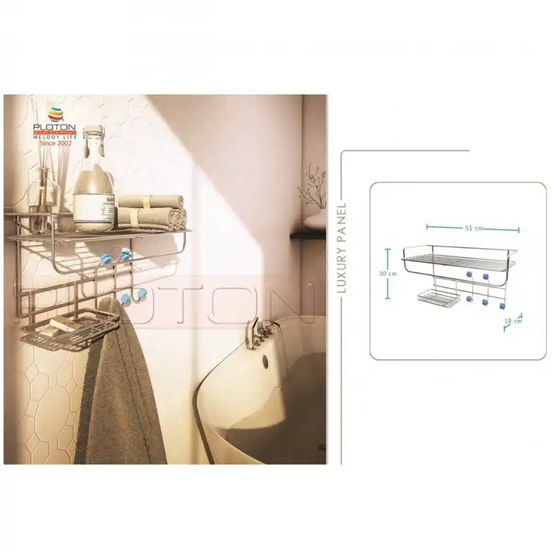 قفسه حمام پلوتون مدل لاکچری کد 709