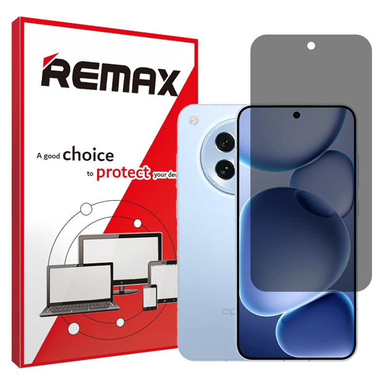 محافظ صفحه نمایش حریم شخصی ریمکس مدل تمام صفحه مناسب برای گوشی موبایل اوپو Find X8s