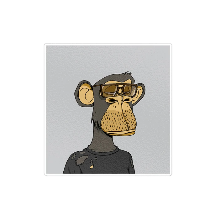 استیکر لپ تاپ ماسا دیزاین طرح monkey مدل STK1708