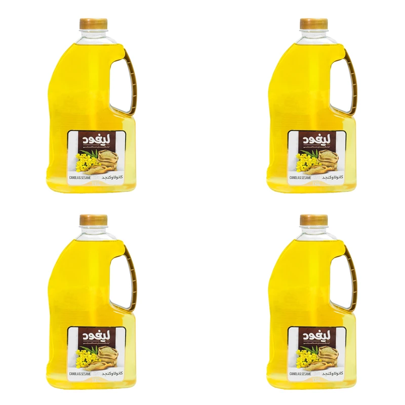 روغن کانولا و کنجد لیفود - 1500 گرم مجموعه 4 عددی