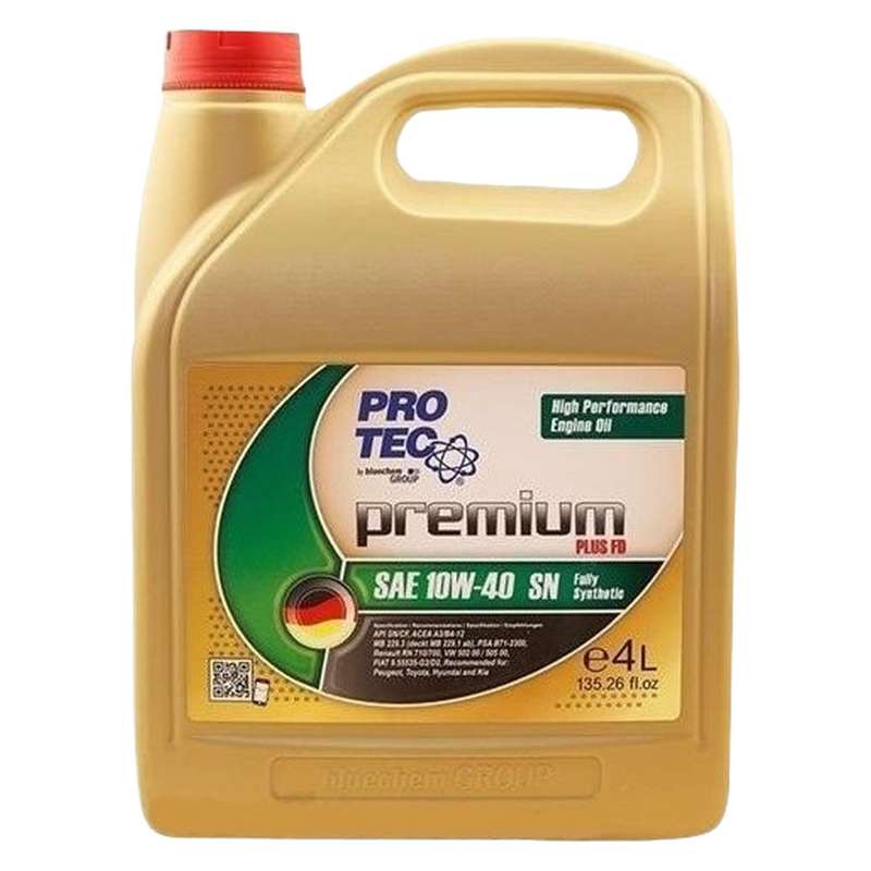 روغن موتور پروتک مدل 10W40 SN فول سینتتیک حجم چهار لیتر