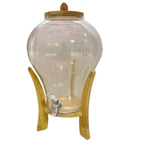 کلمن مدل شیشه ای دلینا ساده گنجایش 6 لیتر