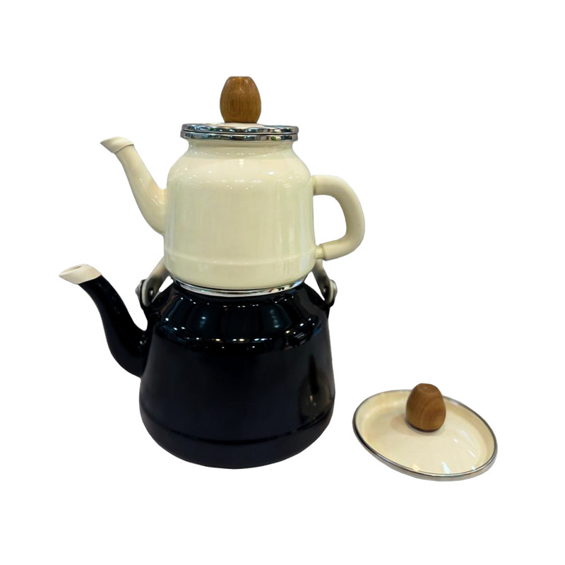 ست کتری و قوری مدل لعابی