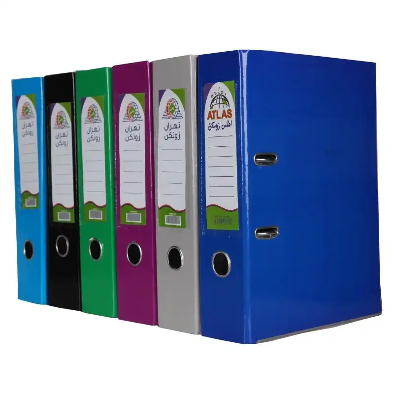 زونکن اطلس زونکن مدل لبه فلزی قفل دار A4-08 بسته 8 عددی