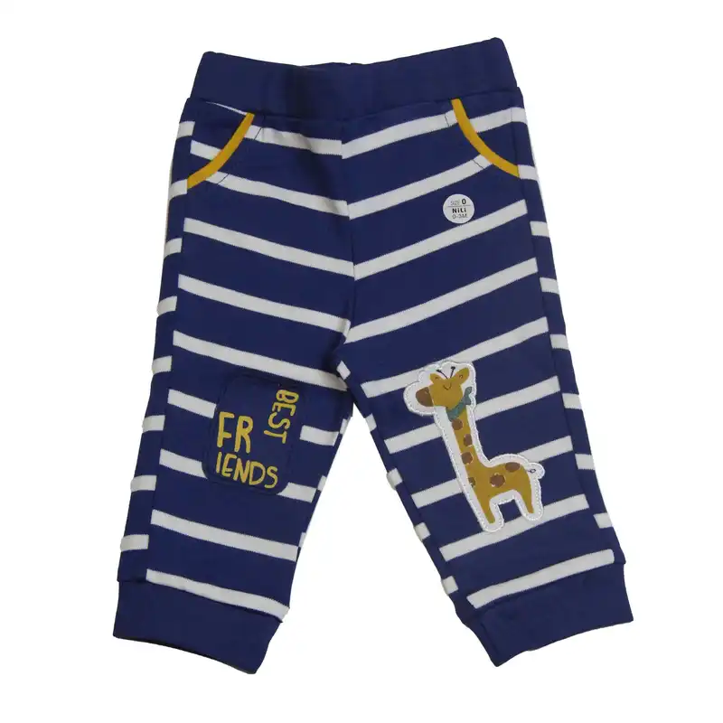 ست سویشرت و شلوار نوزادی نیلی مدل فرندز