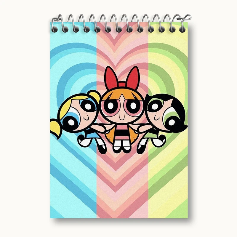 دفتر یادداشت 50 برگ خندالو طرح دختران نیرومند (The Powerpuff Girls) کد N1729