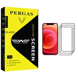 Waily Nice Pergas Glass Screen Protector For Apple iphone 12 Pack Of 3