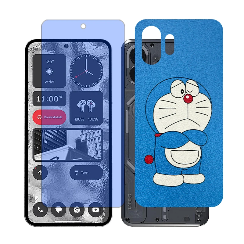 محافظ صفحه نمایش بلو کات گلس مدل Together مناسب برای گوشی موبایل ناتینگ 2 Phone به همراه برچسب پوششی پشت گوشی