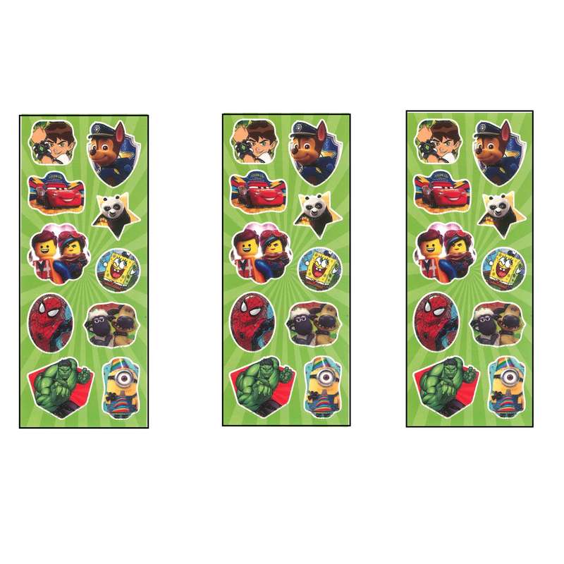 برچسب طرح عروسکی پسرانه کد 15 NGHC بسته 3 عددی