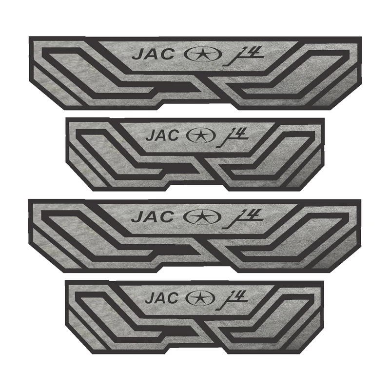 برچسب بدنه خودرو شیپرس طرح پارکابی چرم کد SP021 مناسب برای JAC J4 بسته 4 عددی به همراه جاکلیدی