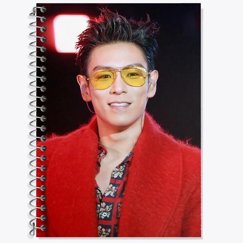 دفتر زبان 50 برگ خندالو مدل دو خط طرح تاپ گروه بیگ بنگ BIGBANG کد 12559