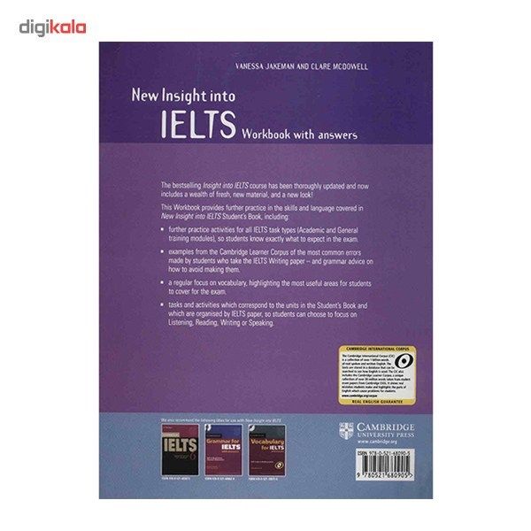 مشخصات قیمت و خرید کتاب زبان New Insight Into Ielts Workbook اثر ونسا جیکمن دیجی کالا