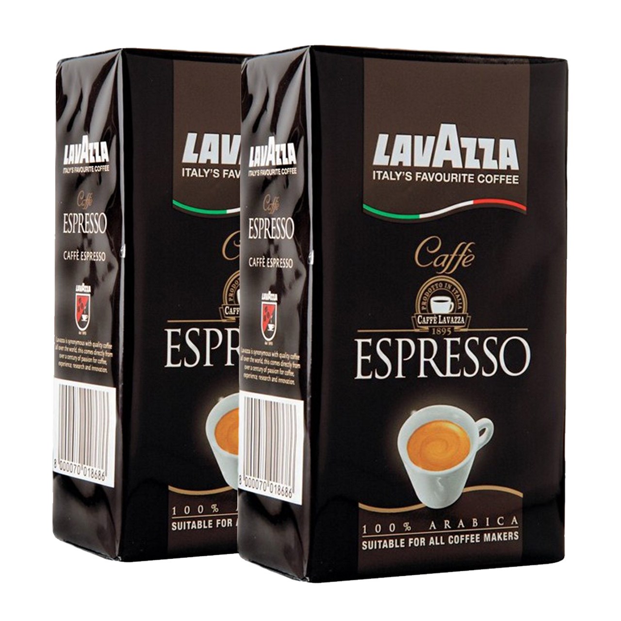 بسته قهوه لاواتزا مدل Espresso مجموعه 2 عددی