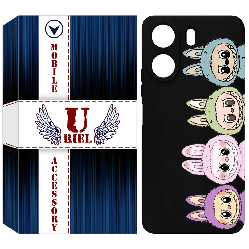 کاور یوریل مدل KSH کد 101 طرح عروسک لبوبو مناسب برای گوشی موبایل شیائومی Redmi 13C 4G / Poco C65