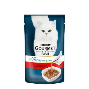 پوچ گربه گورمت مدل گاو وزن 890 گرم