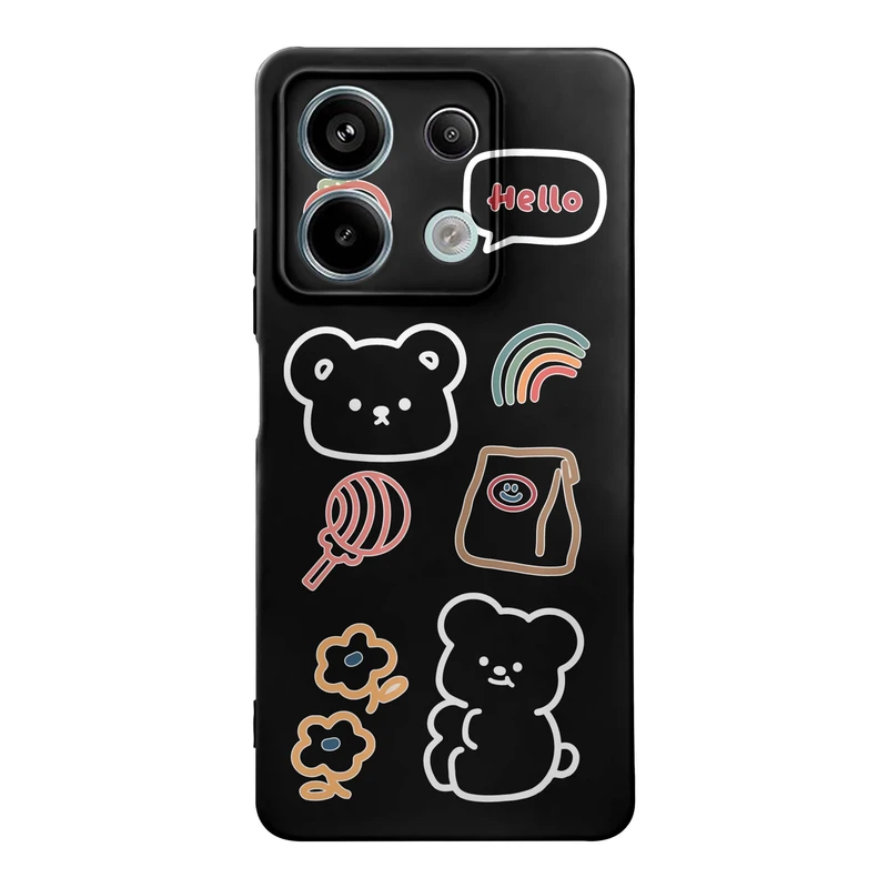 کاور قاب گارد طرح خرس کیوت کد m10931 مناسب برای گوشی موبایل شیائومی Redmi Note 13 5G