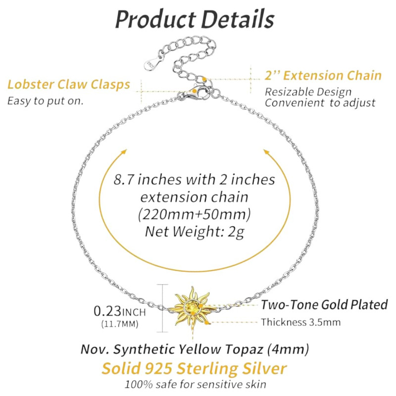 پابند نقره زنانه شیک سیلور مدل توپاز