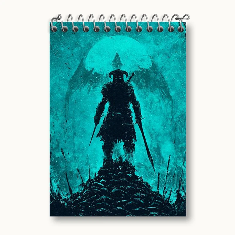 دفتر یادداشت 50 برگ خندالو مدل بازی اسکایریم (Skyrim) کد 32758