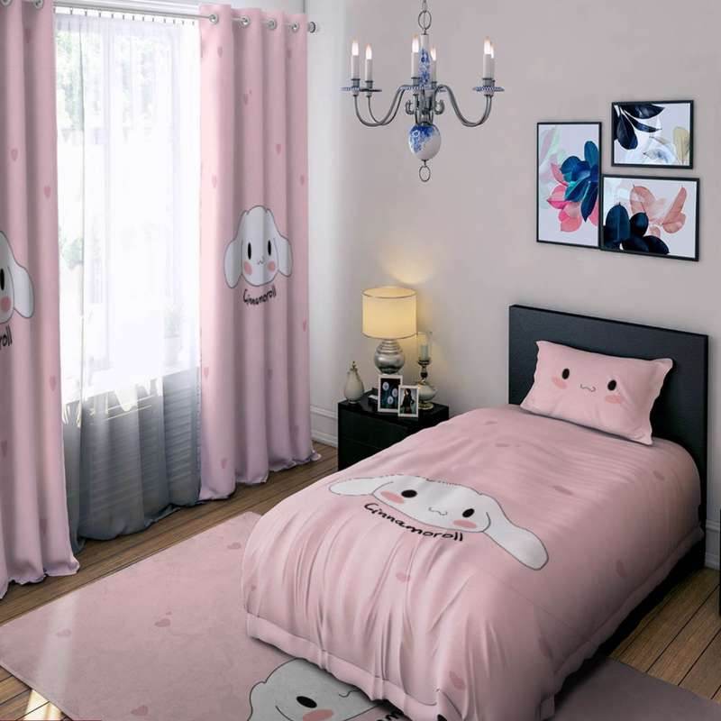 سرویس خواب مدل دخترانه کد ۰۹۳۰ یک نفره ۴ تکه