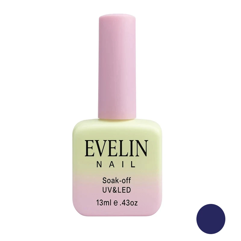 لاک ژل براق ناخن اولاین مدل 13M شماره 64 رنگ آبی