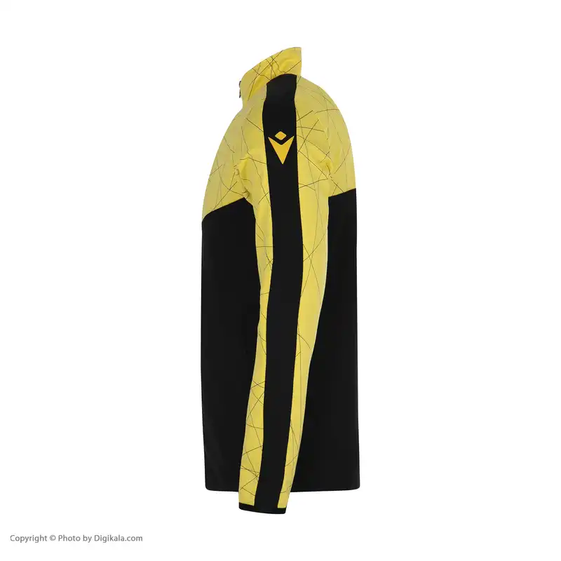 ست گرمکن و شلوار  ورزشی مردانه مکرون مدل دیو رنگ زرد