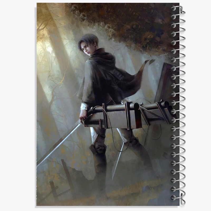 دفتر شطرنجی 50 برگ خندالو طرح لیوای انیمه اتک آن تایتان Attack on Titan کد 18530