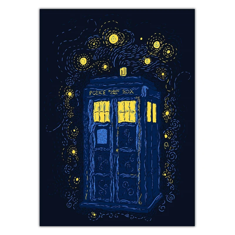 تابلوی ونسونی طرح Space Time Impressionism سایز 50x70