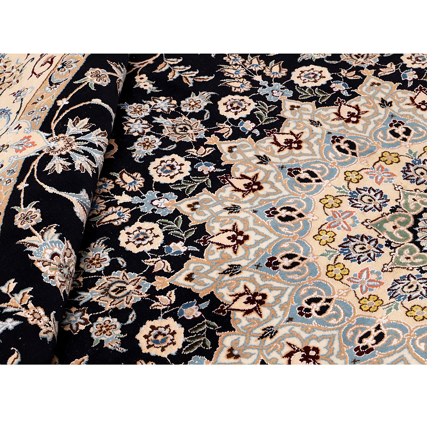 فرش دستبافت نه متری طرح ترنج مدل دایره کد 140237