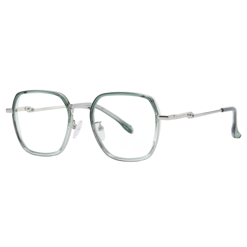 فریم عینک طبی مربعی زنانه مدل TJ837 C432-p81 Contrast Pearl Harbor مناسب برای صورت بیضی
