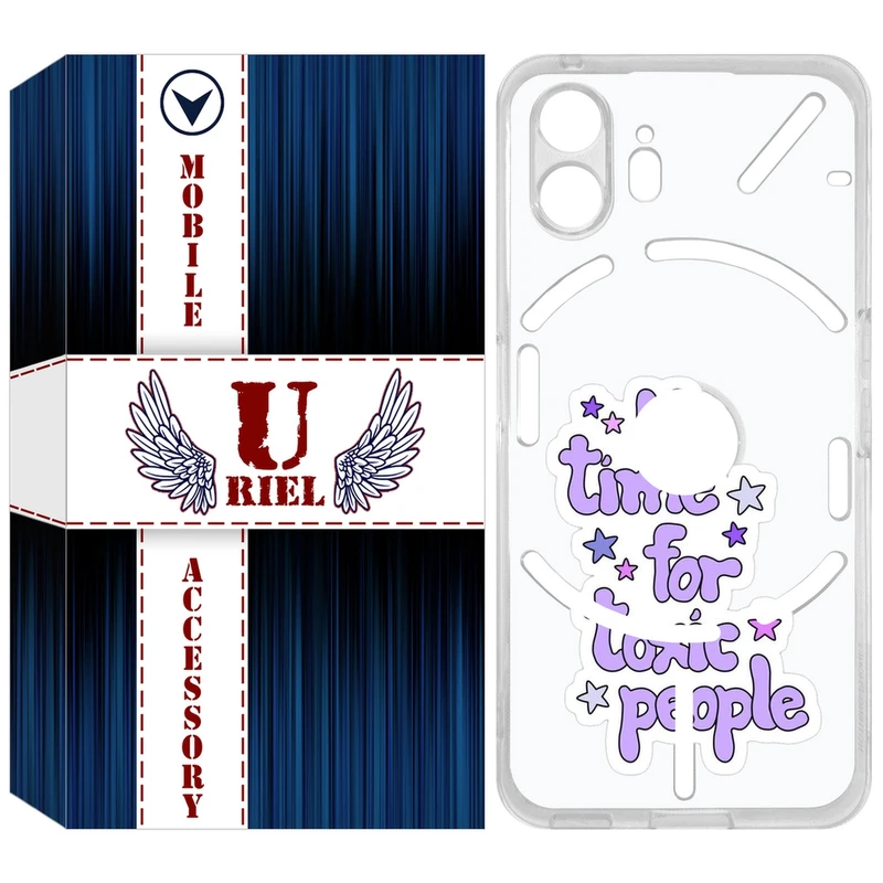 کاور یوریل مدل Clear کد 97 طرح Toxic مناسب برای گوشی موبایل ناتینگ فون Nothing Phone 2