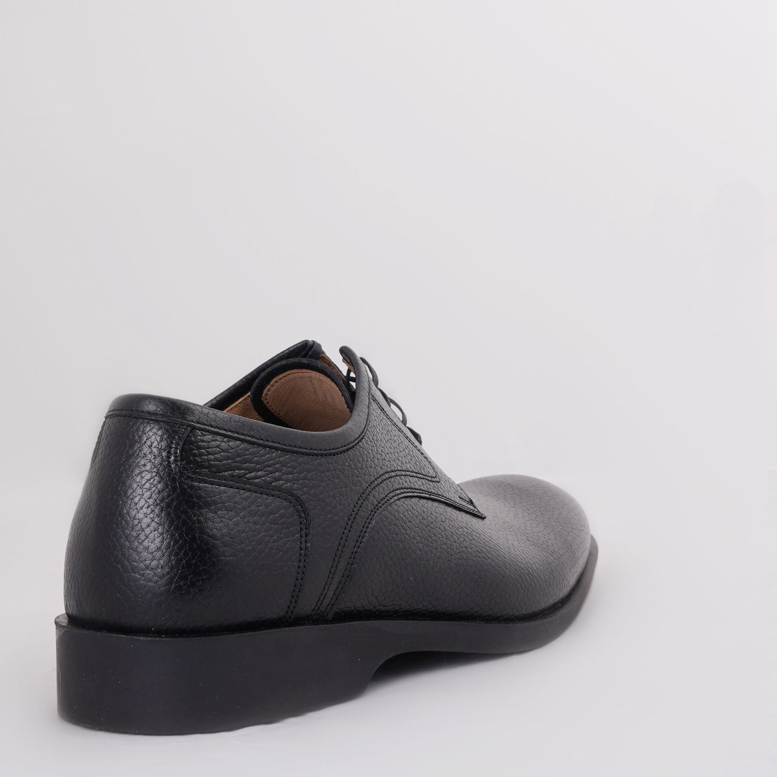 کفش مردانه کرمانی مدل چرم طبیعی دستدوز طبی کد 1075 رنگ مشکی -  - 7